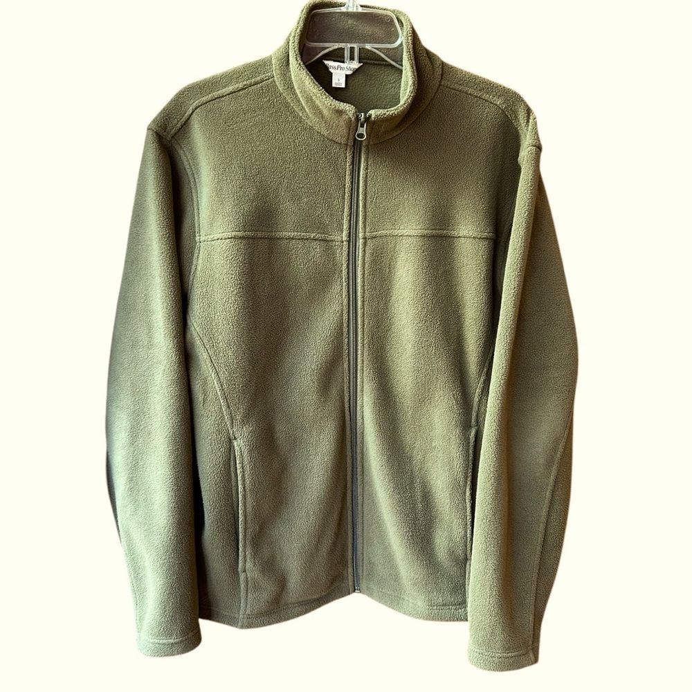 Bass Pro Shops Full-Zip Fleece Jacket for Men Burnt Olive S